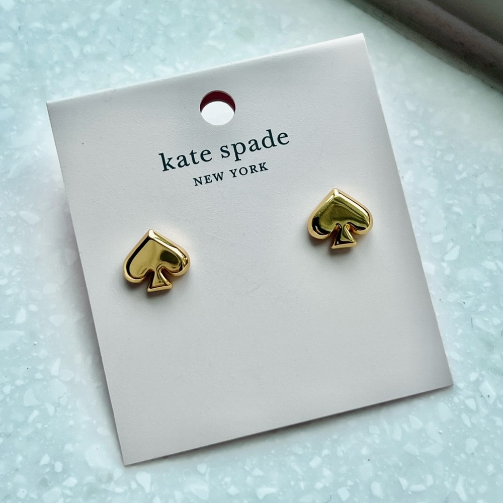 kate spade gold spade earrings